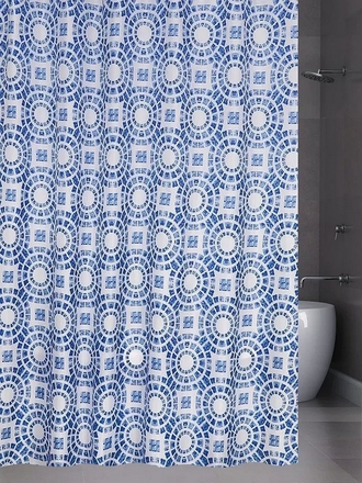 Bath Plus Штора 180х200 д/в Circle Blue ch15080