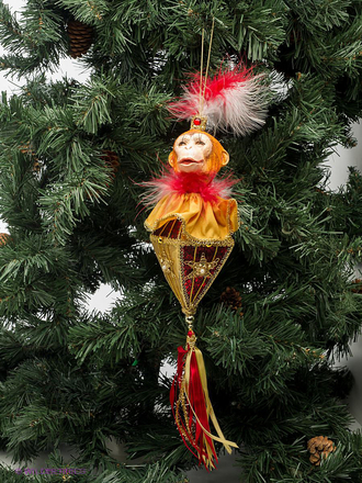 Mister Christmas Украшение коллекционное Обезьянка