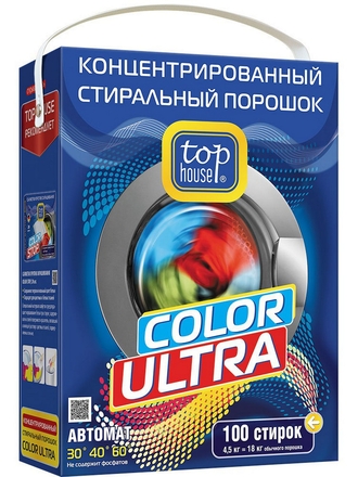 TOP HOUSE Концентрированный cтиральный порошок , 4,5 кг
