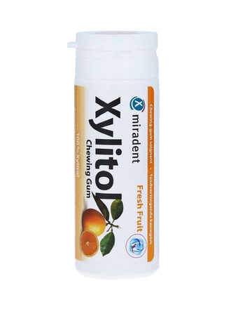 Miradent Professional Prophylaxis Жевательная резинка Miradent Xylitol Chewing Gum, свежие фрукты