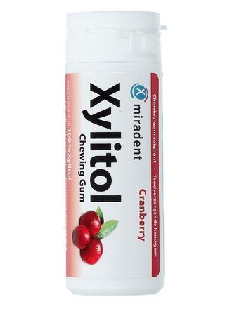 Miradent Professional Prophylaxis Жевательная резинка Miradent Xylitol Chewing Gum, вкус клюква
