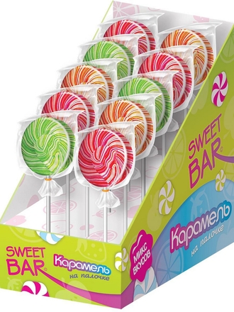 Конфитрейд Леденцы Sweet bar 20 шт по 20 гр