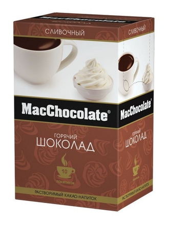 MacChocolate Мак Шоколад Сливочный (20гх10) 2 шт