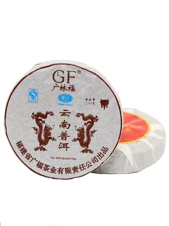 GUANG FU TEA CO Пуэр Печать Дракона, Блин Шу, 250 гр