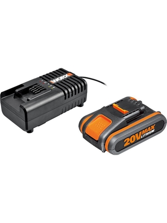 worx Комплект WORX WA3601 аккумулятор 2 Ач и зарядное устройство на 2А