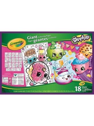 Crayola Большая раскраска Shopkins