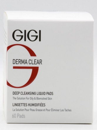 GIGI Влажные диски глубокого очищения Derma Clear 60шт