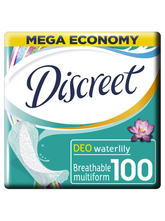 DISCREET Гигиенические прокладки на каждый день Deo Water Lily Multiform 100 Шт
