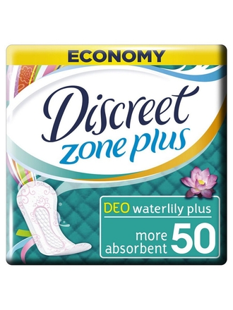 DISCREET Ежедневные гигиенические прокладки на каждый день Deo Water Lily Plus Trio, 50шт