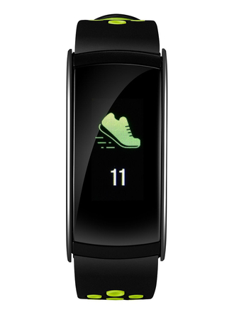 CANYON Фитнес-браслет Canyon CNS-SB41BG, черный/зеленый