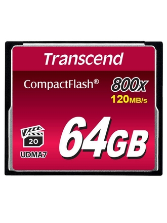 Transcend Карта памяти Compact Flash Premium, 64 Гб