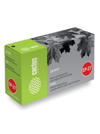 Cactus Картридж лазерный Cactus CS-EP27S (8489A002) черный (2500с) для Canon LBP3200/MF3220/3110/3200/5600