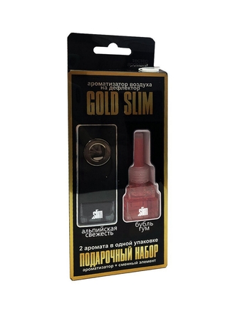 FKVJP Набор ароматизаторов GOLD SLIM Альпийская свежесть Бубль гум