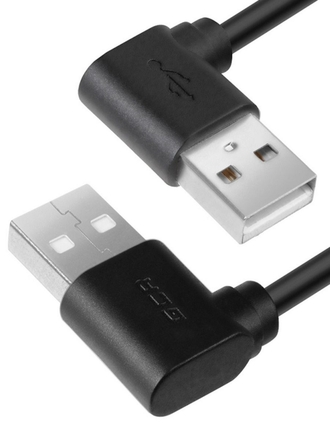 Greenconnect Кабель USB 20 интерфейсный Premium, AM/AM, 02m, черный, медь, экран