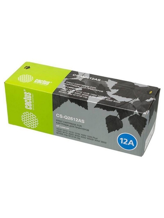 Cactus Картридж лазерный Cactus CS-Q2612AS (Q2612A) (HP 12A) черный для HP LaserJet 1010, 1012, 1015