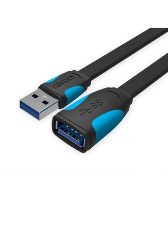 Vention Кабель-удлинитель Vention USB 30 AM/AF - 1м плоский