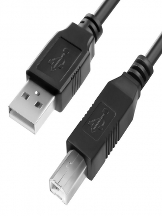 Greenconnect Кабель PROF 15m USB 20, AM/BM, черный, 28/24 AWG, экран, армированный, морозостойкий