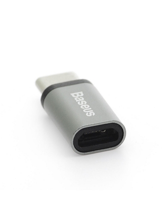 BASEUS Коннектор OTG Micro USB(F)-Type-C CATYPEC-DL0G Gray