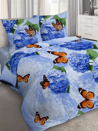 Letto Комплект постельного белья, 1,5-сп, пододеяльник на молнии