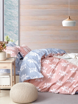 1st Home Постельное белье Satin на молниях Евро Размер