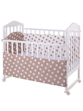 Lemony KIDS Бортики Lemony kids Stars, съемные чехлы, 4 части