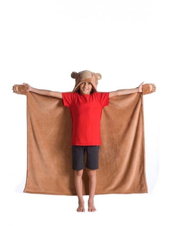 Kanguru Плед с рукавами Bear Blanket