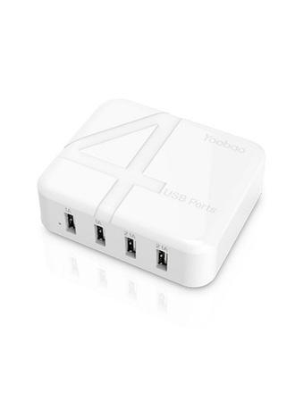 Yoobao Сетевая зарядка с предохранителем YB-701 на 4 USB