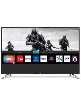 AOC Телевизор 50U6085, 50, UHD, Smart TV, Wi-Fi, DVB-T2