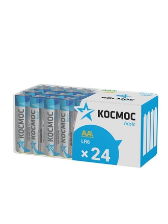 КОСМОС Алкалиновые Элементы питания LR06/ АА упаковка 24шт