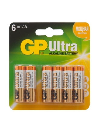 GP Батарейка Ultra Alkaline АА (LR6) 6 шт (15АU4/2-CR6)