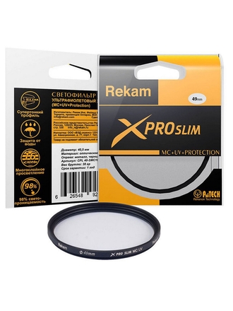 Rekam Светофильтр ультрафиолетовый Rekam UV 49-SMC16LC (X PRO SLIM MCUVProtection)