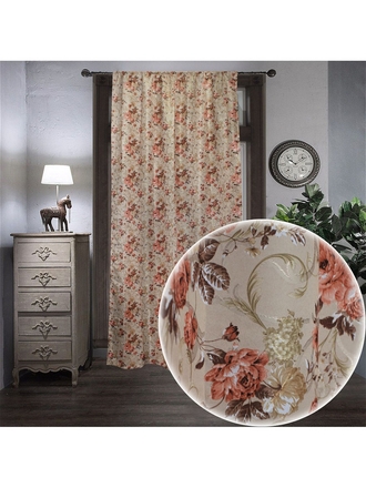 Amore Mio Штора RR 7283-03 персиковая 1,45*2,7*1 шт