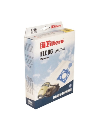 Filtero Мешки-пылесборники Filtero FLZ 06 ЭКСТРА, 3 шт, для ZELMER, синтетические