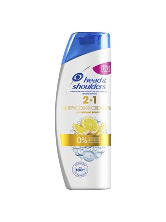 HEAD & SHOULDERS Шампунь и бальзам-ополаскиватель против перхоти 2в1, Цитрусовая свежесть, 400 мл