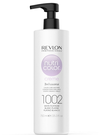 Revlon Professional Крем-маска NUTRI COLOR для тонирования волос 1002 белый платиновый 750 мл