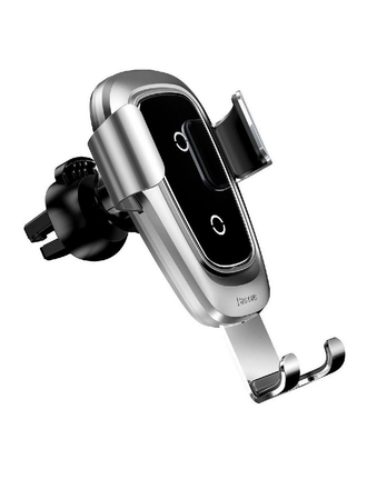 BASEUS Беспроводная автомобильная зарядка Baseus Metal Wireless Charger Gravity Car Mount в воздуховод
