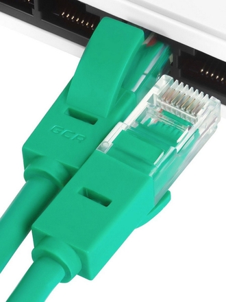 Greenconnect Патч-корд прямой, малодымный LSZH 20m UTP кат6, RJ45, зеленый, 24 AWG, литой, ethernet high speed