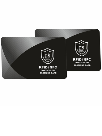 Smartproduct Карта-блокиратор RFID/NFC сигнала, 2 шт, защита бесконтактных банковских карт, паспорта