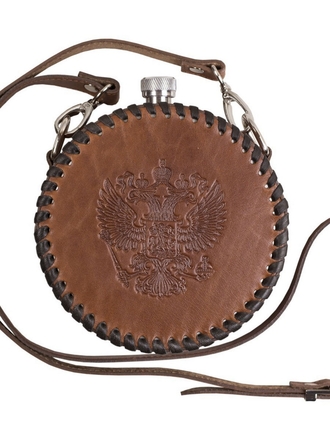 Фляжка подарочная в кожаном чехле Frenzo gifts