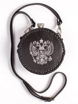 Фляжка подарочная в кожаном чехле Frenzo gifts