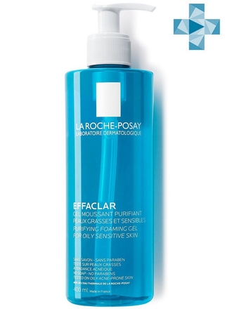 Очищающий пенящийся гель EFFACLAR для жирной кожи, склонной к акне, 400мл. LA ROCHE-POSAY