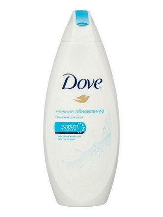 бессульфатный гель-скраб для душа Нежное обновление 250 мл DOVE