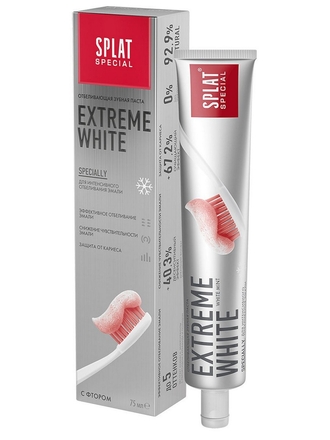 Интенсивно отбеливающая зубная паста Special EXTREME WHITE Экстра отбеливание 75 мл SPLAT