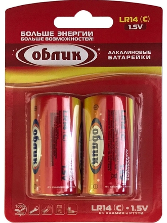 Элементы питания C (LR14) 2 шт. Облик