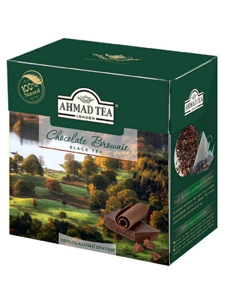 Чай Шоколадный брауни, черный, пирамидки, 20х1,8г Ahmad Tea