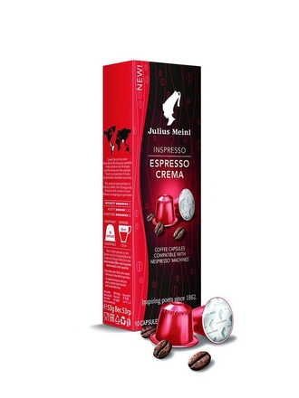 Эспрессо Крема 5,4 гр *10 шт, кофе в капсулах (стандарт Nespresso) Julius Meinl