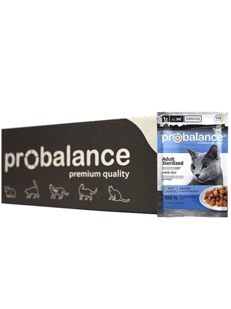 Консервированный корм для стерилизованных кошек Probalance Sterilized, 85 г х 25 шт. ProBalance