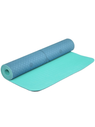 Коврик для йоги двухслойный с разметкой TPE Fruits, 183*61*0,5 см Devi Yoga
