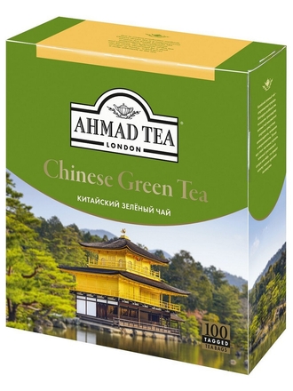 Чай зеленый Китайский, пакетики с ярлычками, 100х1,8г Ahmad Tea