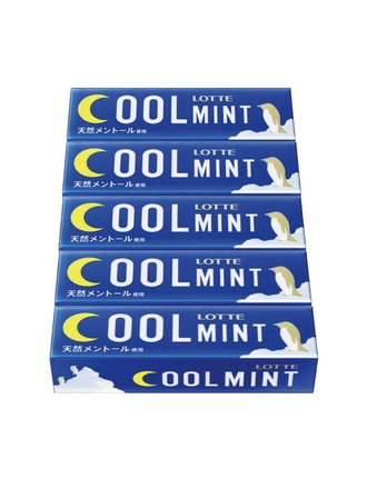 Набор Жевательная резинка Cool Mint Прохладная свежесть, 5 уп * 26,1 гр LOTTE